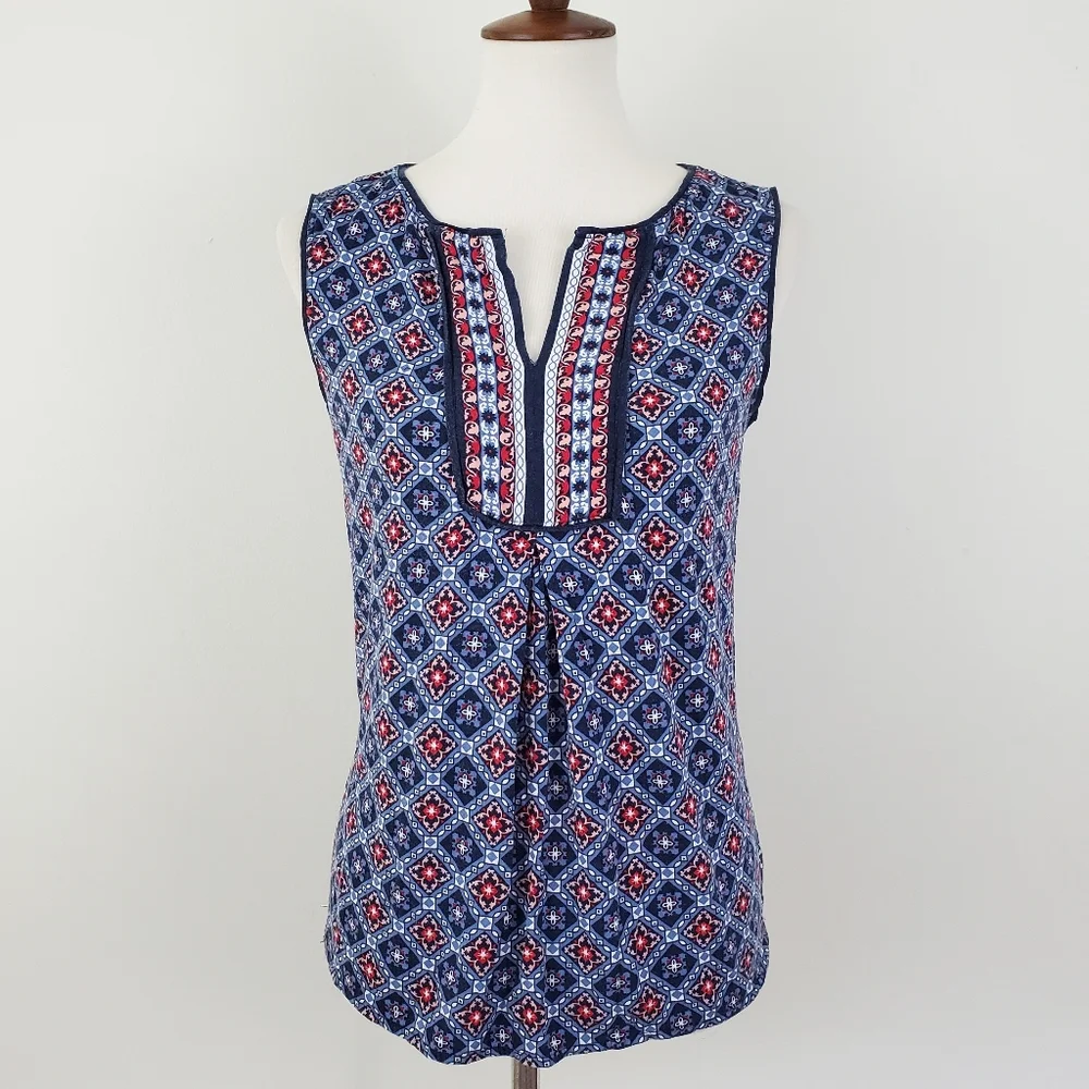 Max Studio Split Neck / Keyhole Top - Picture 6 of 12